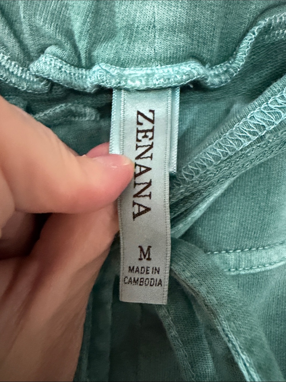 Zenana Outfitters Teal Wide-Leg Drawstring Pants 3 - Picture 2 of 7